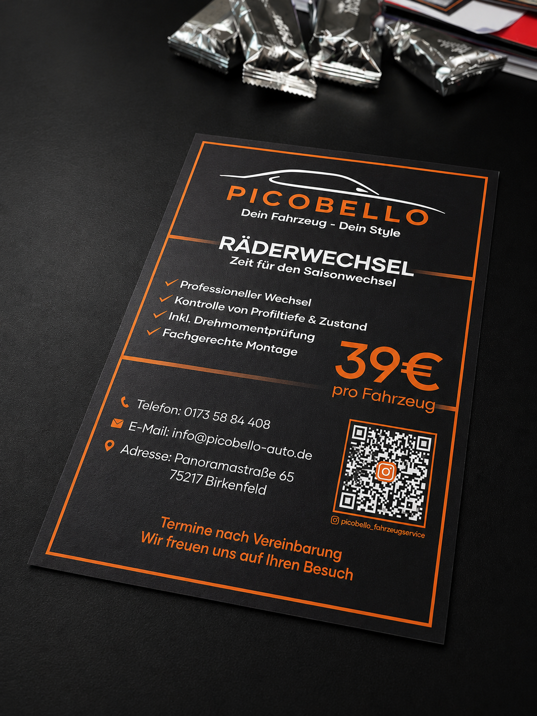 Flyer-Gestaltung und Druck für Picobello